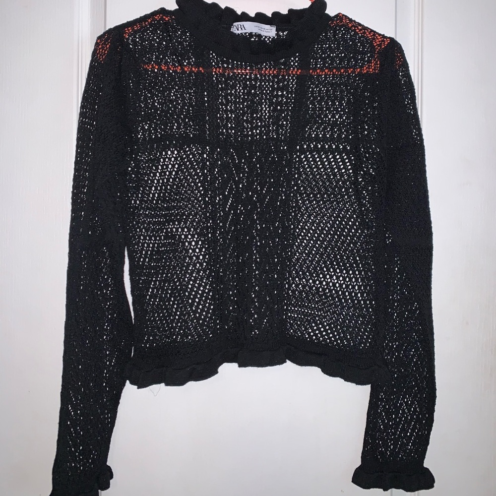 Zara pointelle sweater - Picture 2 of 13